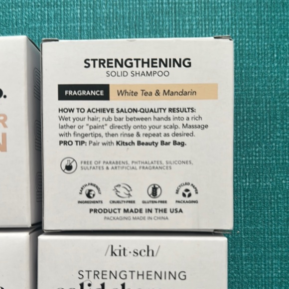 4x Kitsch Strengthening Solid Shampoo - Rice Water Protein - Picture 2 of 2